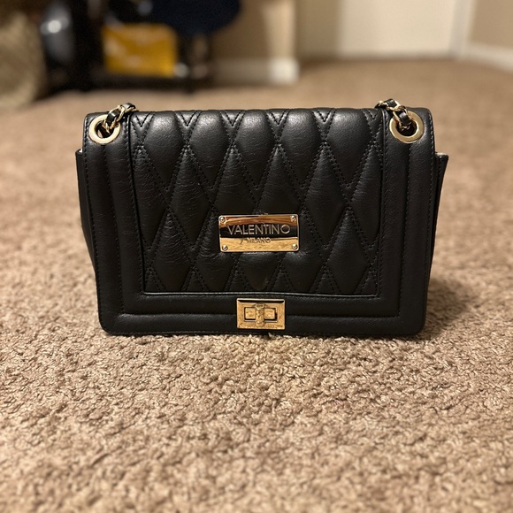 Valentino By Mario Valentino Handbags - Valentino Black Quilted Women's Bag